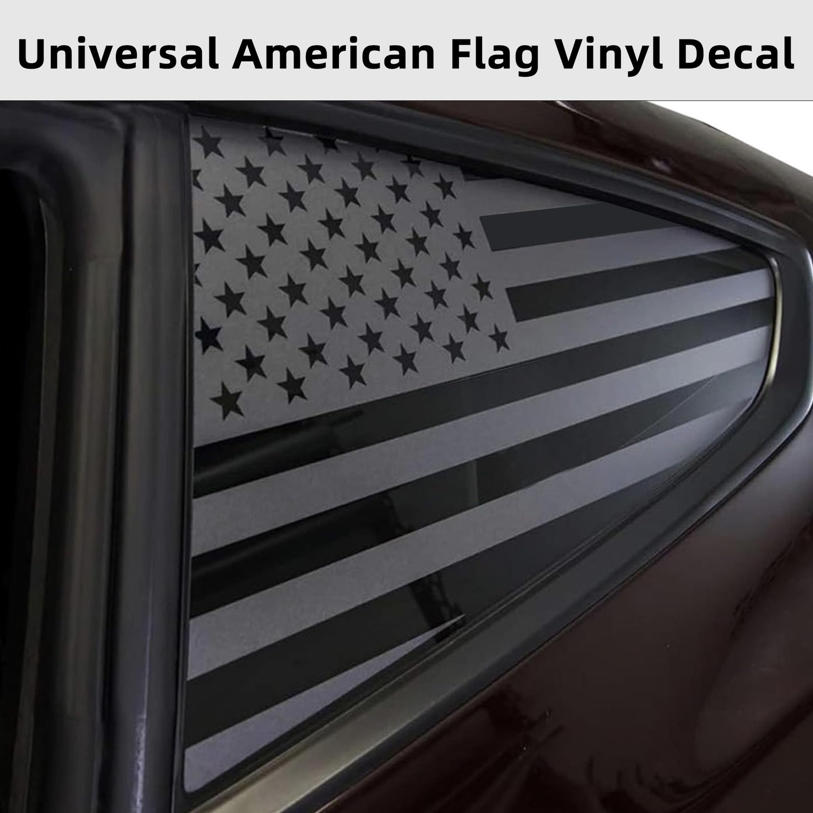 Rear Quarter Window American Flag Decal for Car SUV Trucks, Universal Matte B…
