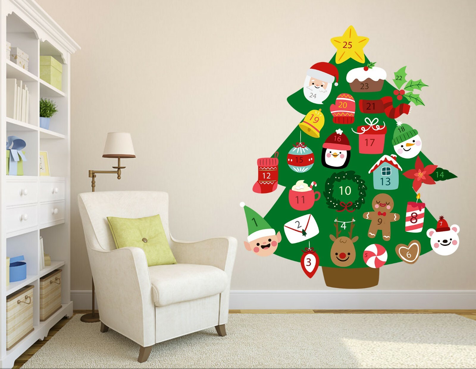 3D Xmas Tree G317 Christmas Wallpaper Murals Wall Print Decal Wall Sticker Amy