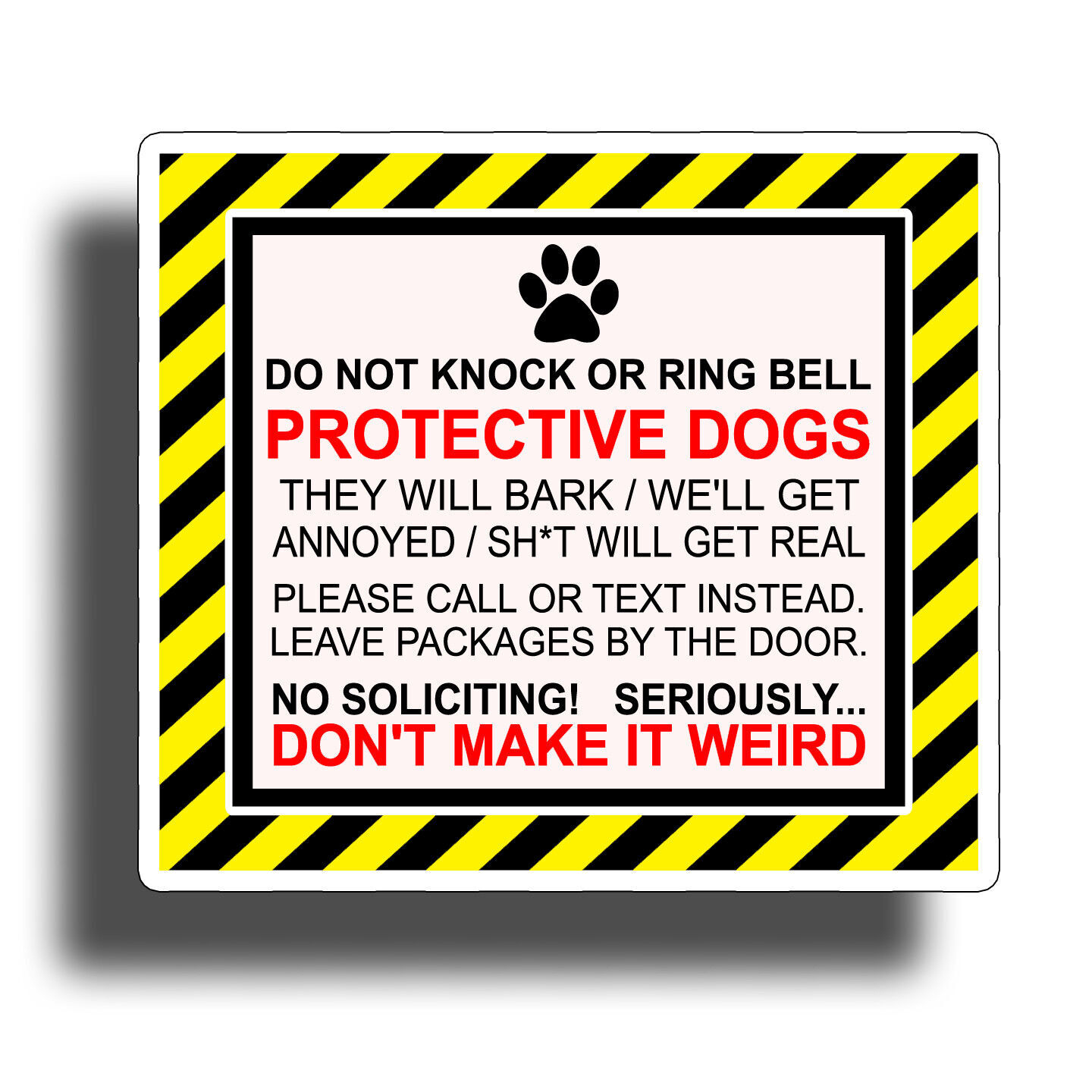 Protective Dog Sticker Decal