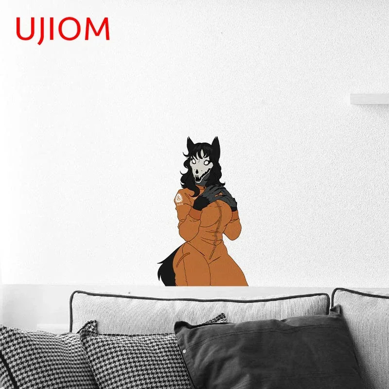 UJIOM for Mal0 Furry Waifu Anime Wall Stickers Waterproof Decals Living Room