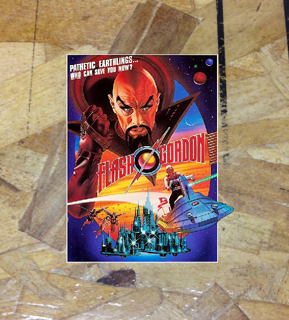 Flash Gordon Vinyl Sticker Decal or Magnet Vintage poster #2 style 5″ Tall