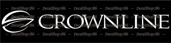 Crownline Boats – Outdoor Sports- Vinyl Die-Cut Peel N’ Stick Decals & Stickers