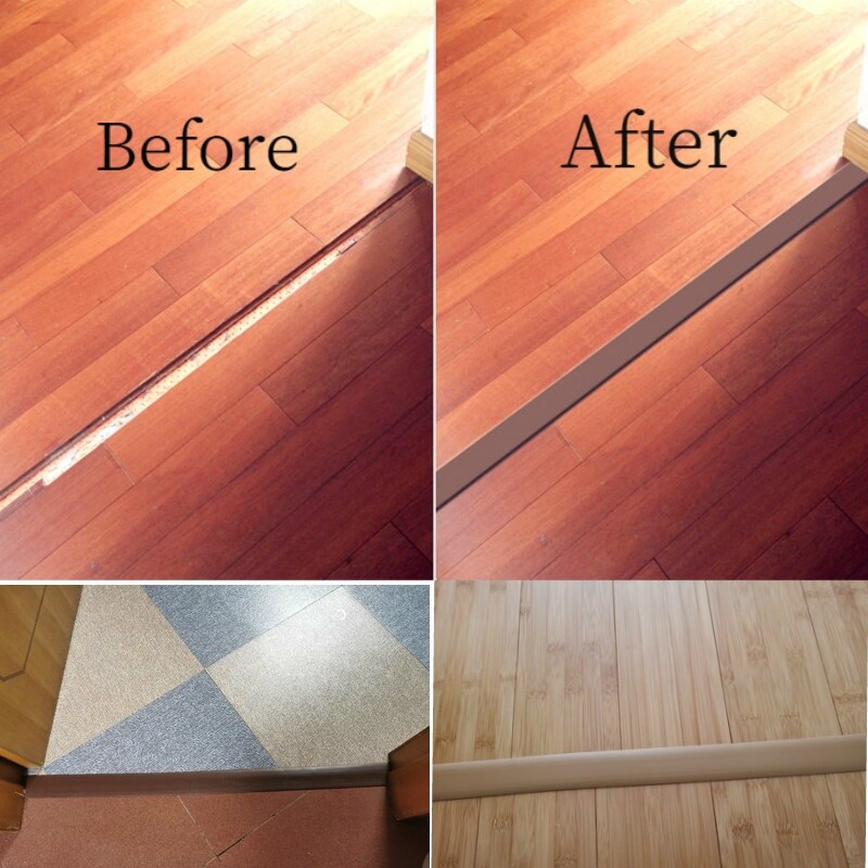 Self Adhesive Floor Board Edge Seal Line Threshold Strip Tile Tape Flat Door PVC