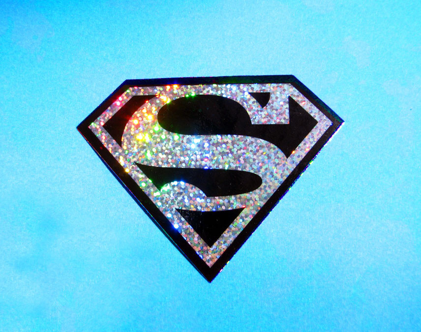 Superman Shield Logo Vinyl Sticker Skateboard Symbol Decal DC Comics