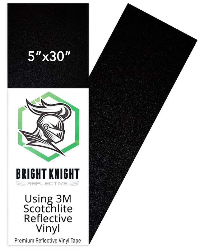 Reflective Vinyl Motorcycle Helmet Reflective Stickers Made with 3M 5×30 Black