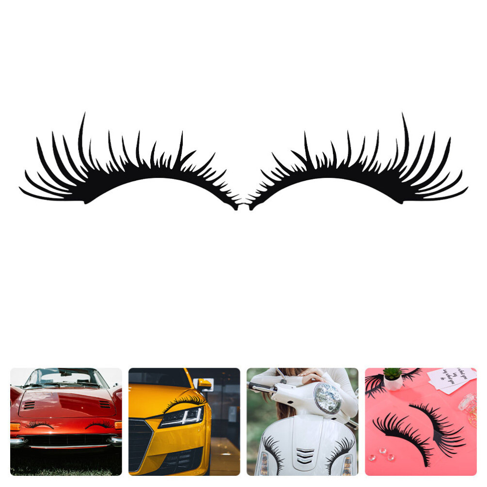 Car Eyelashes for Headlights Universal Golf Cart Sticker Accessories Sticker