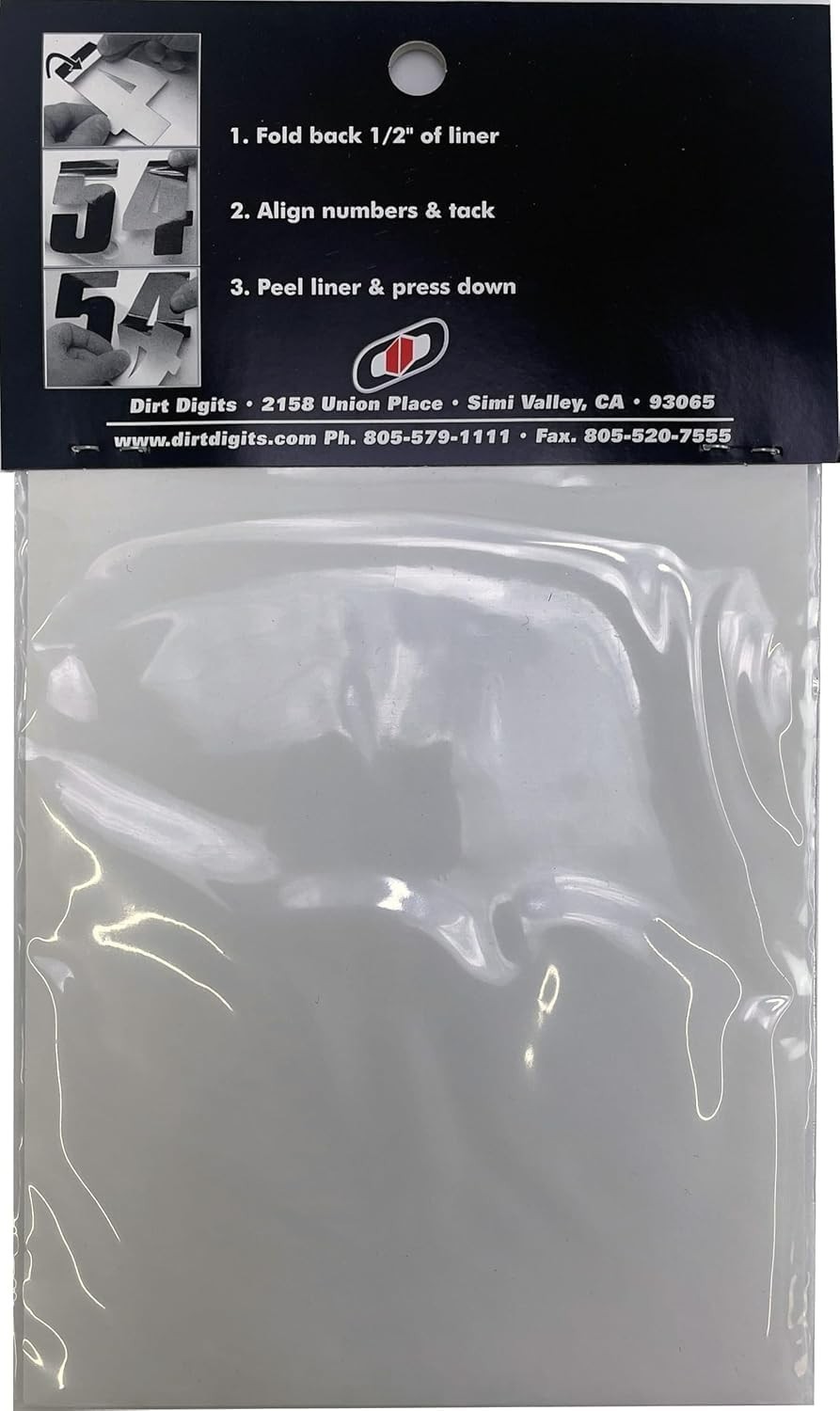 Durable 3 Pack of High-Gloss 5.5″ Vinyl Number 4 – Perfect for Racing Events