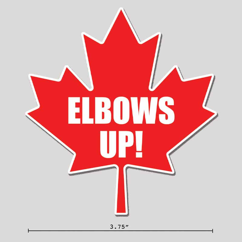 Elbows Up Canada 3.75″ Vinyl Sticker