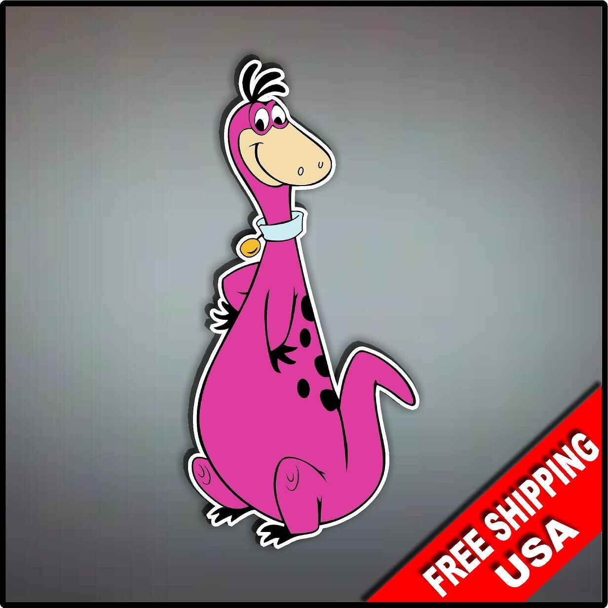 Flintstones Dino Decal Sticker 7″ x 3.3″ Nostalgic Cartoon Fred Car Window