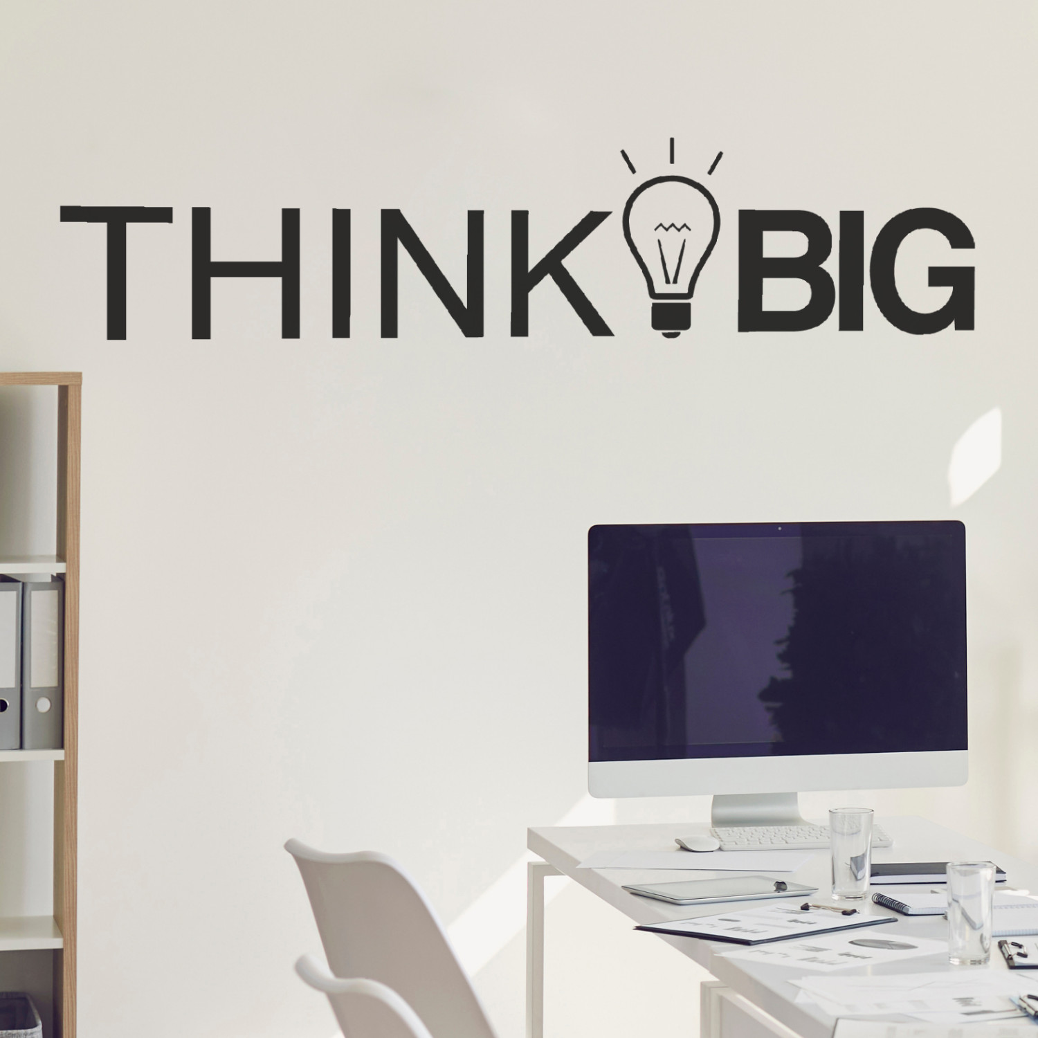 Motivational Wall Decal Quote – Think Big – Inspirational Home or Office Decor