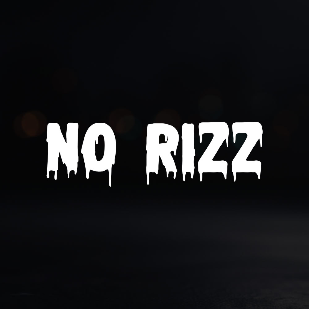 8in Vinyl Decal Sticker – “No Rizz”