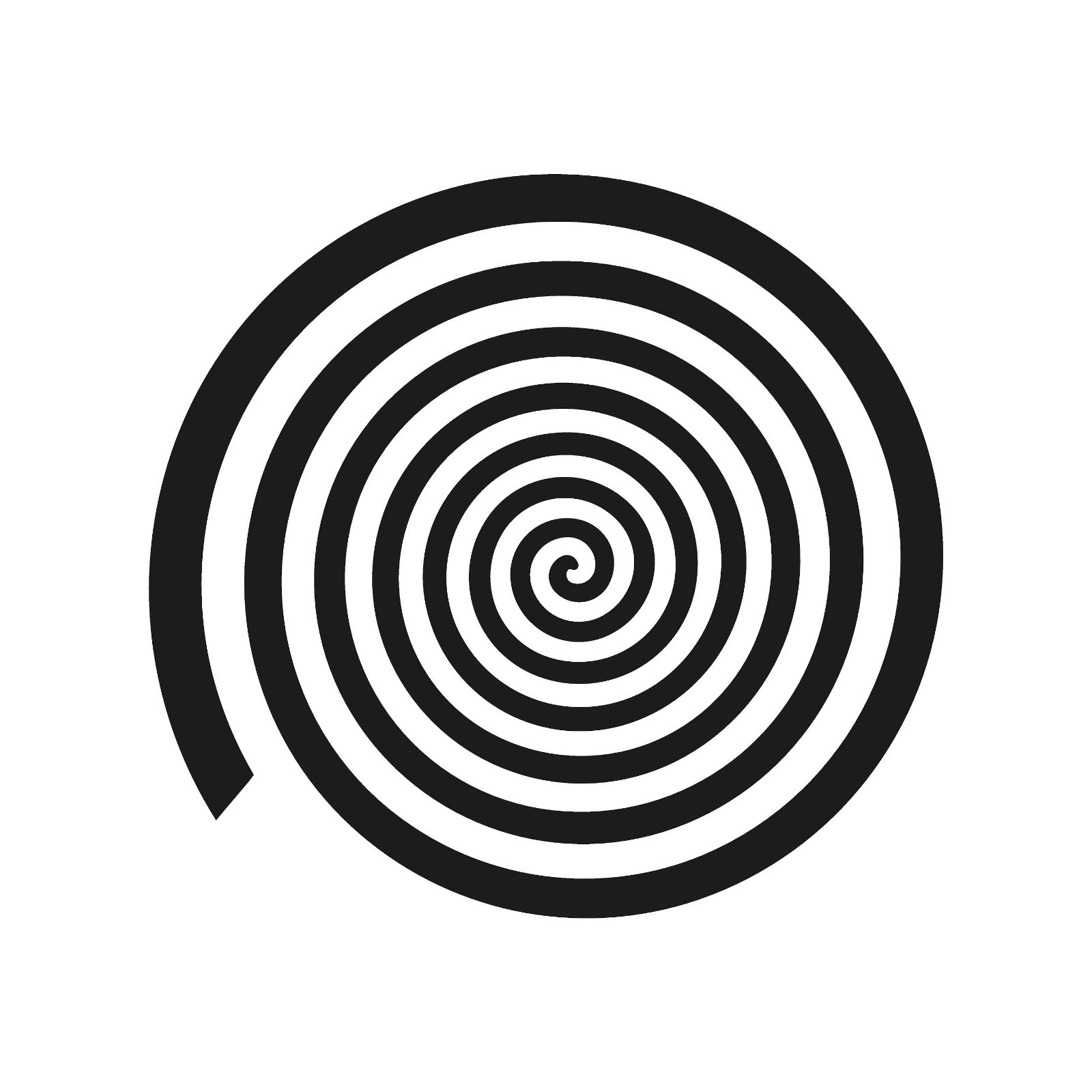Hypnosis Spiral decal Phone Window Vinyl Sticker