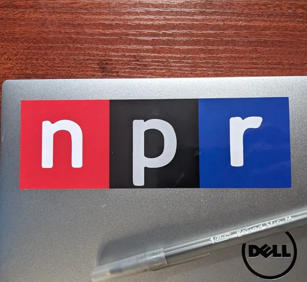 NPR Stickers National Public Radio News Radio Nerds Radio Lab Vinyl Decal 2×6″