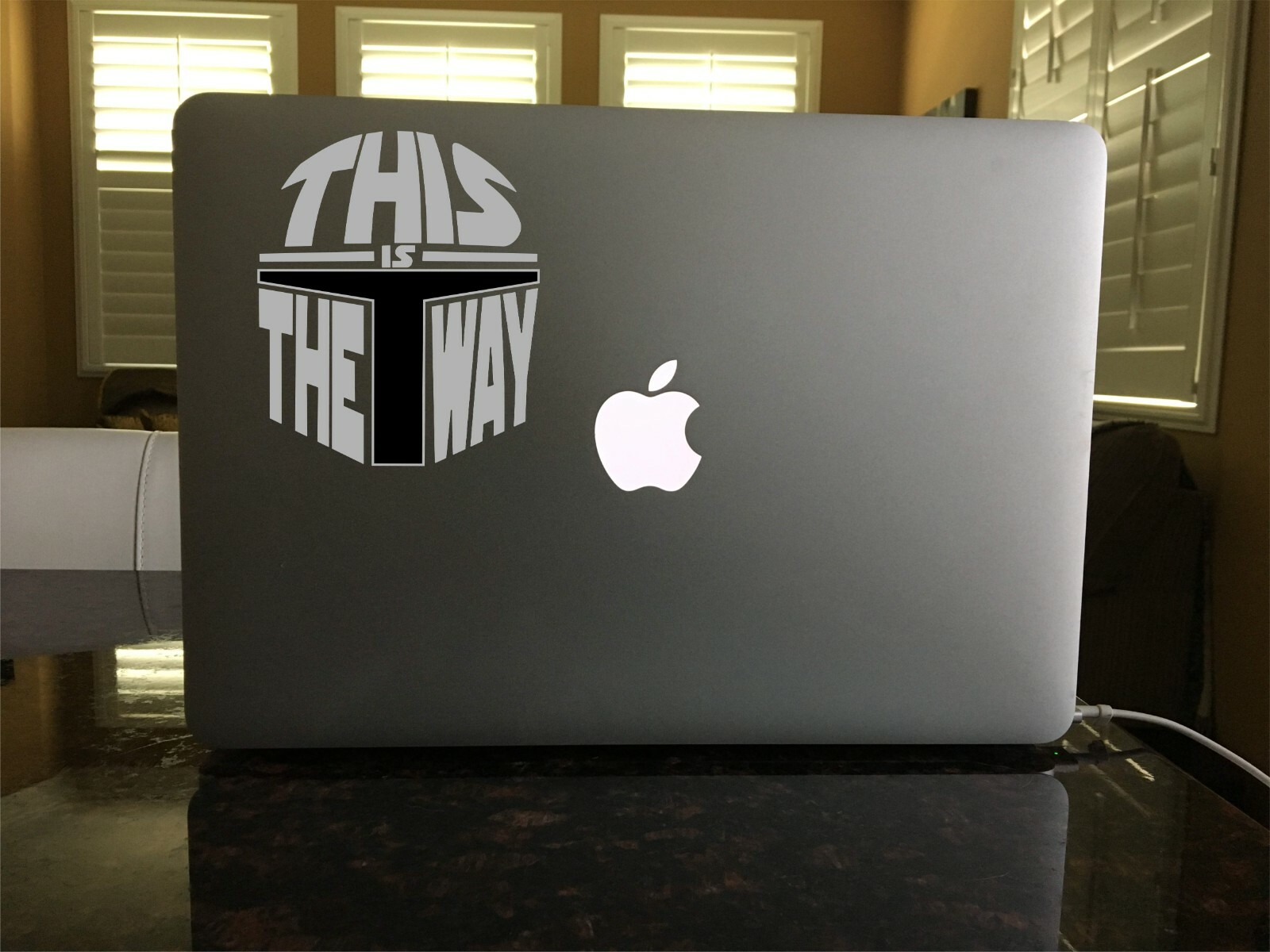 03-171 Mandalorian This Is The Way Star Wars Rebel Window UV DTF DECAL 2 FOR 1