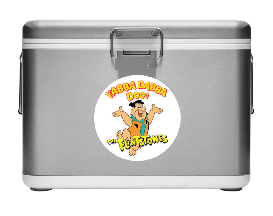 Cartoons – The Flintstones – 4″ Vinyl Decal Car Trailer Laptop Cooler Truck 25-2