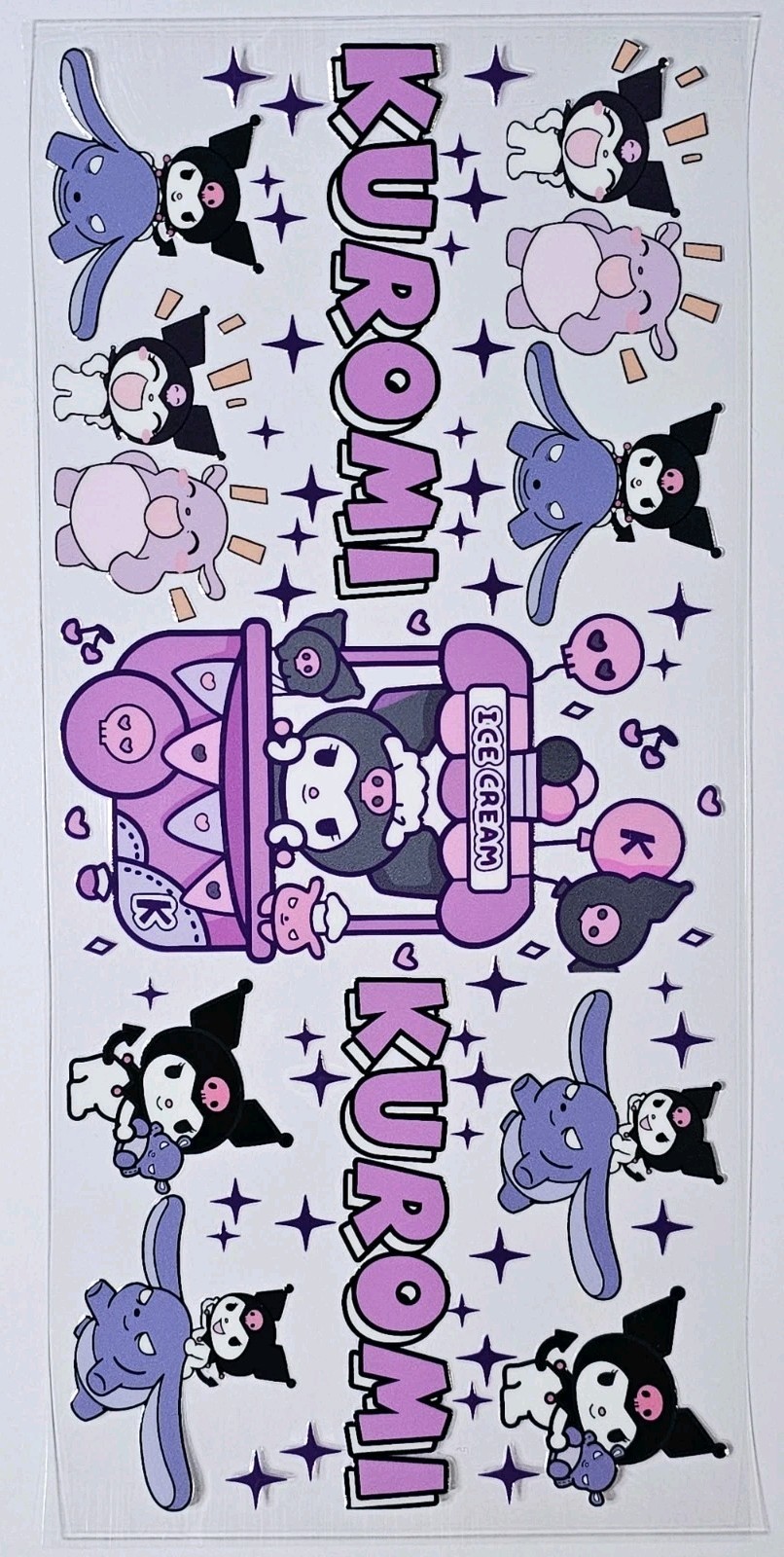 Kuromi UV DTF Transfer Sticker Wrap Tumbler UVDTF BUY 10+ GET COMBINED SHIP