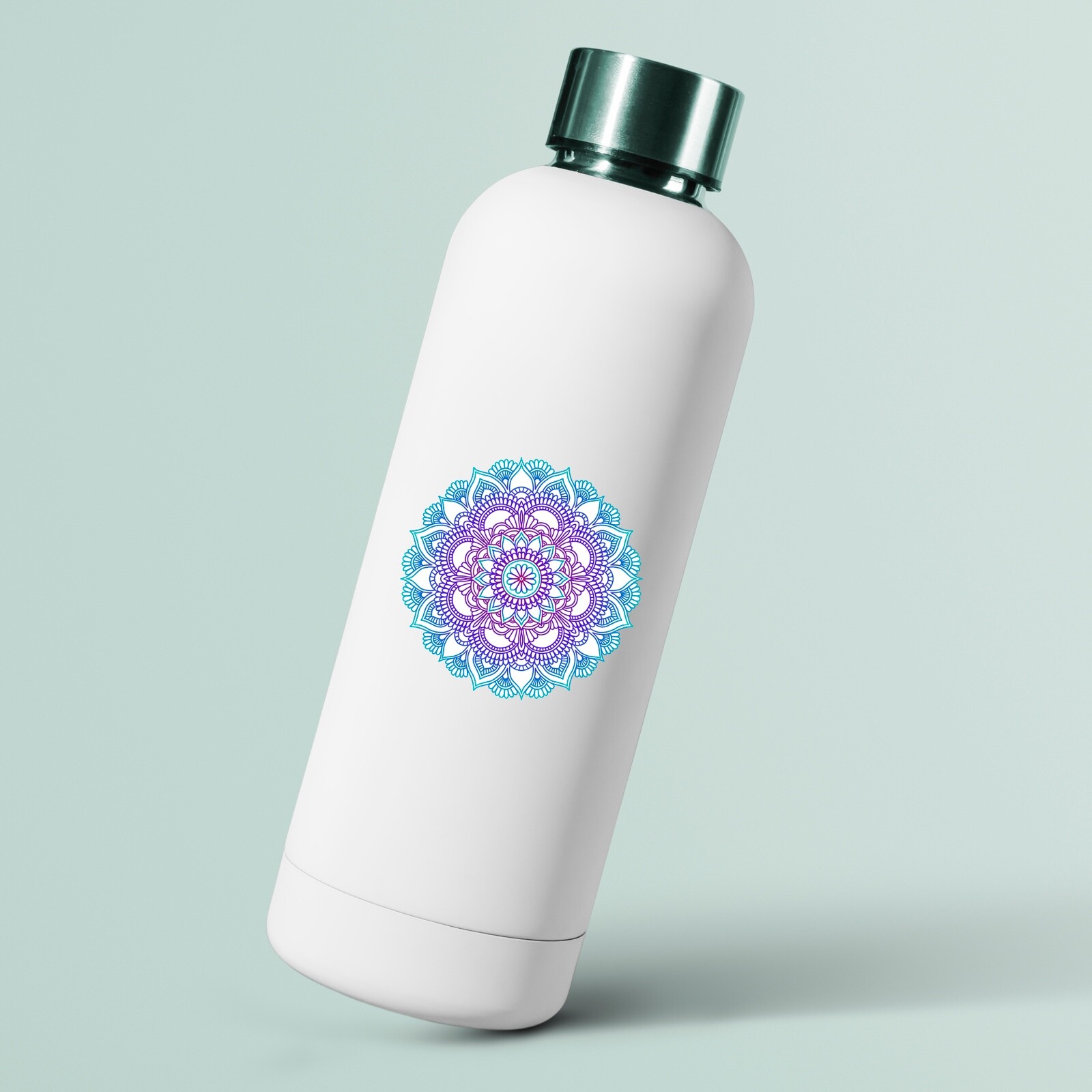 Vibrant Colorful Pattern Mandala Vinyl Sticker Car Sticker Decal Laptop Buddhist
