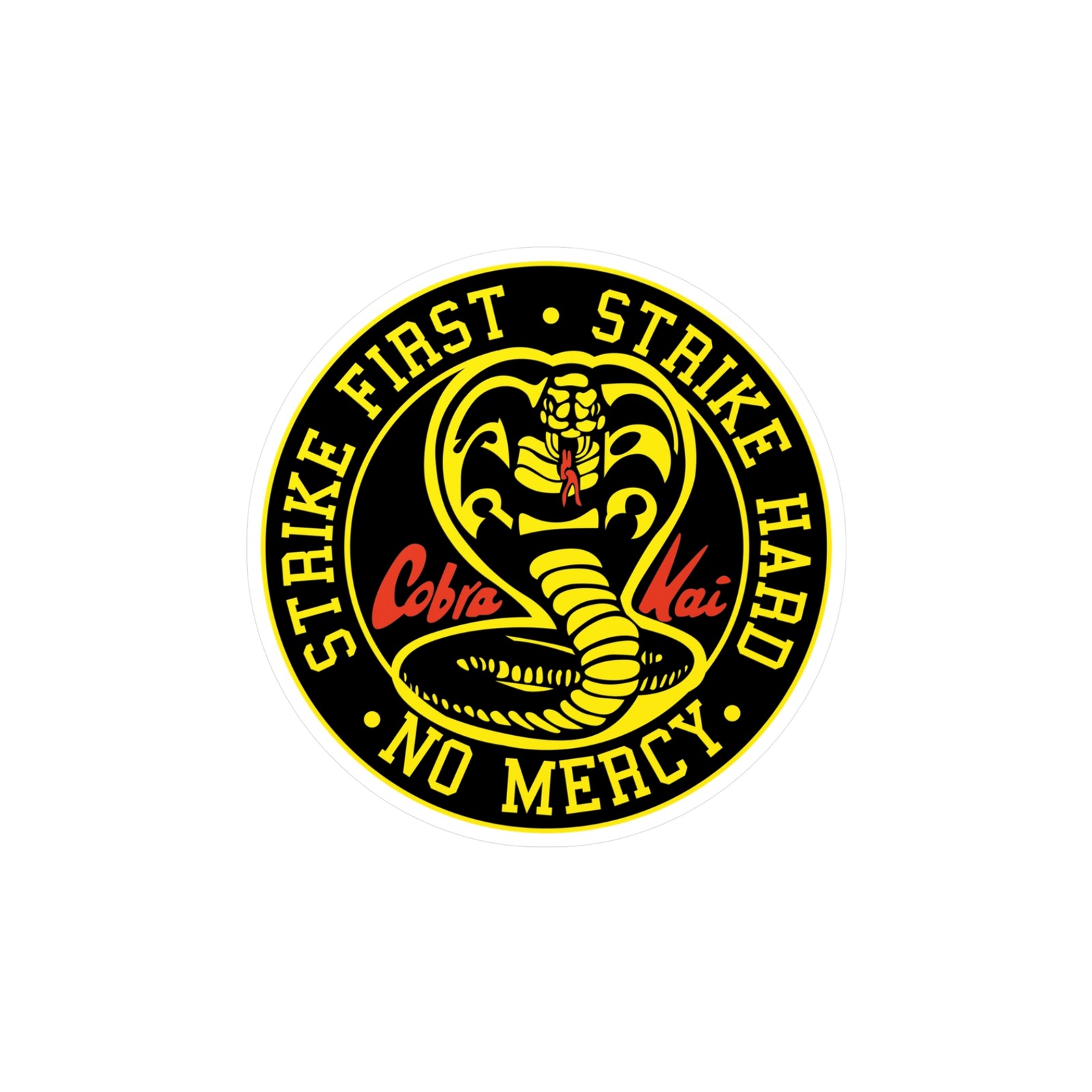 Cobra Kai Kiss-Cut Vinyl Decals Strike, Unique Stickers for Car, Wall