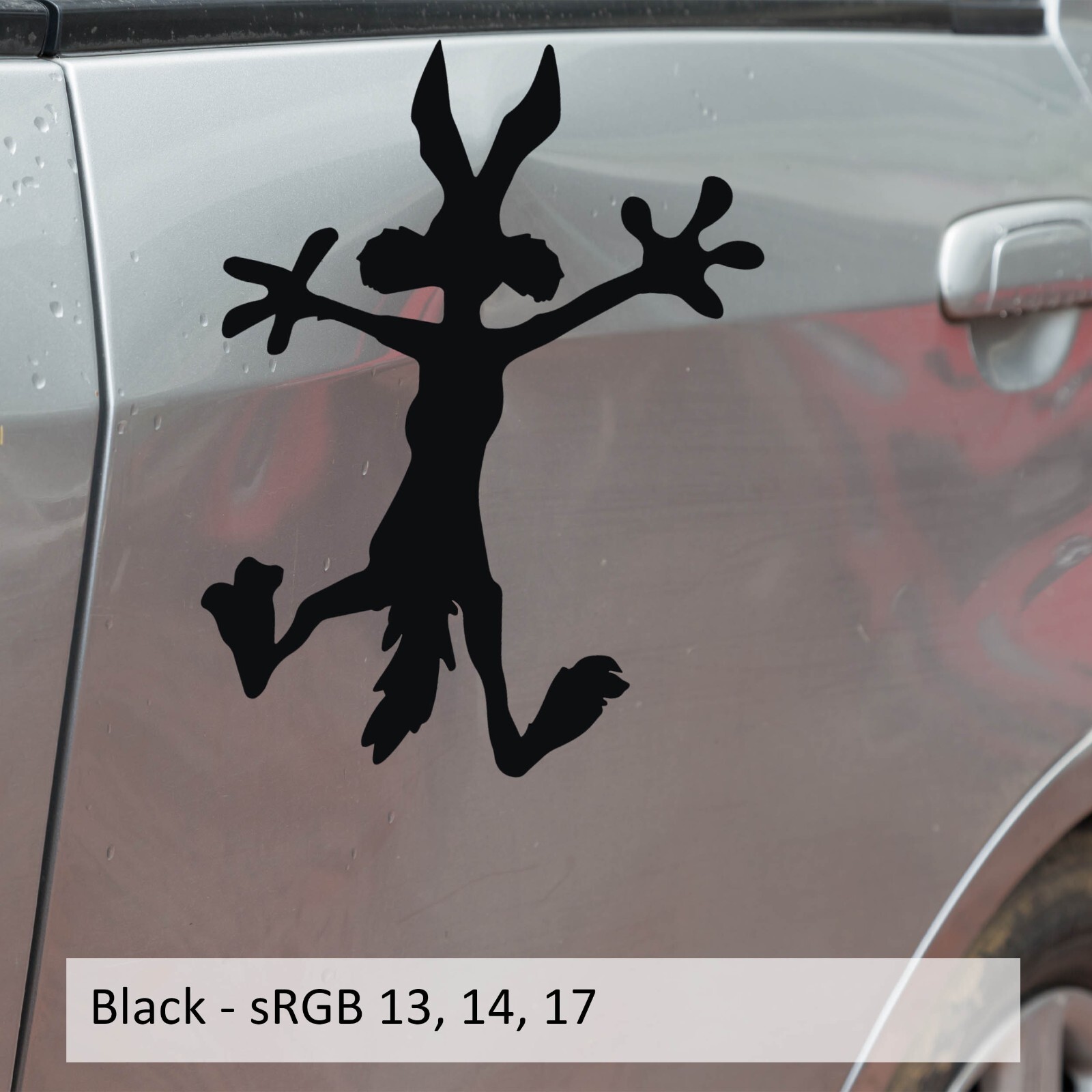 Wile E Coyote Splat Vinyl Decal Sticker Perfect For Car Dent Fix Hitting Wall