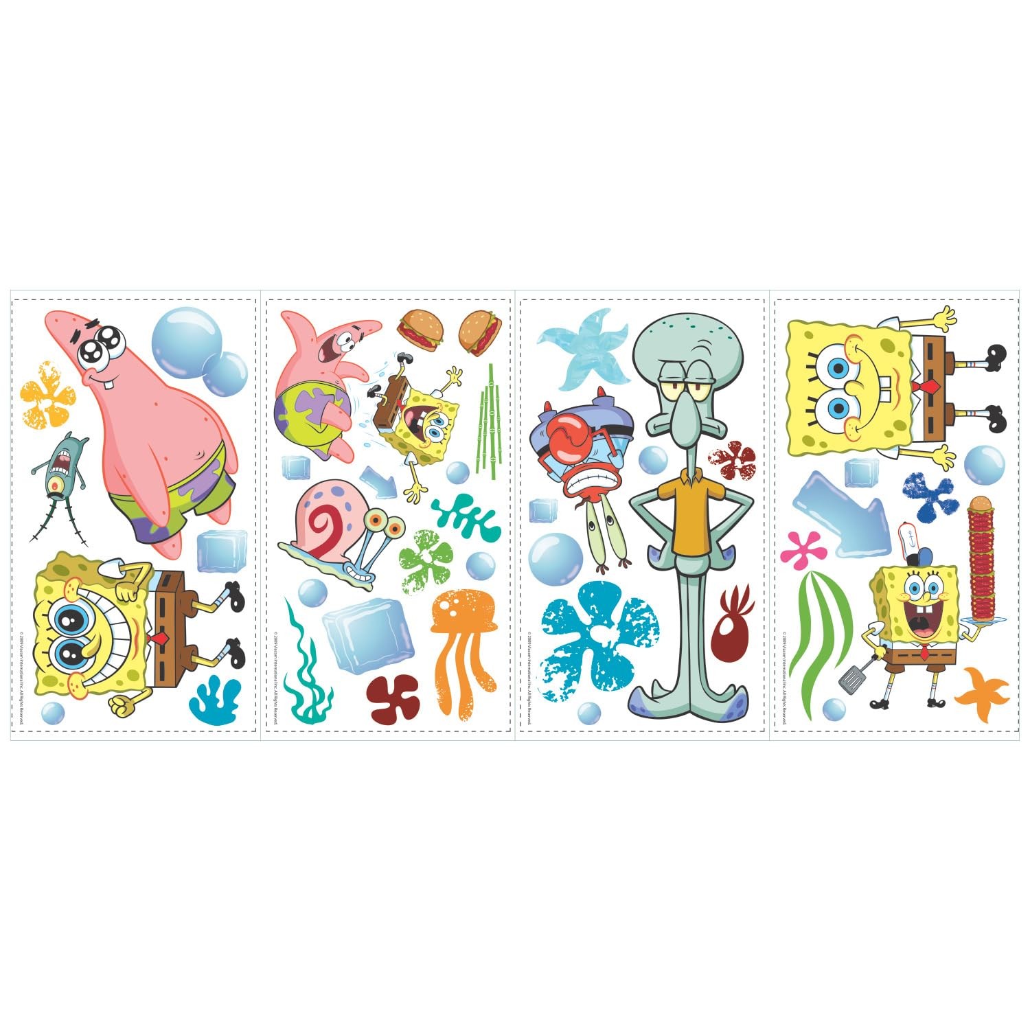 RMK1380SCS Spongebob Squarepants Peel and Stick Wall Decals