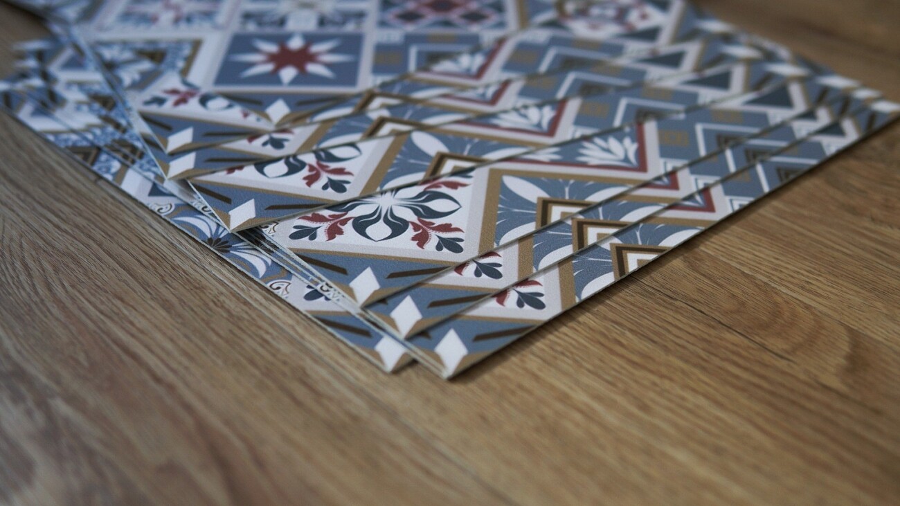 Wall Floor Peel and Stick Tiles Sticker Backsplash Decals Set Diamond Pattern