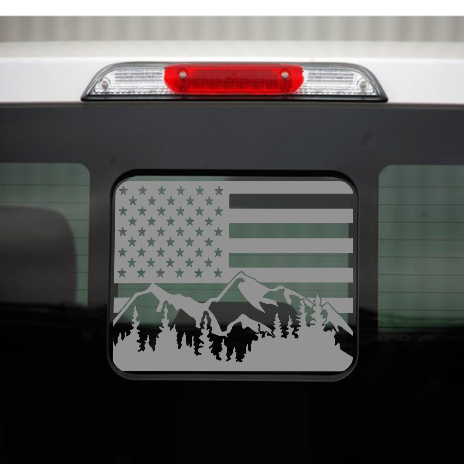 Yukauto Rear Back Middle Window Decal Fits Ford F150 F250 F350 2015-2025 Moun…