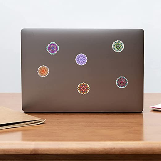 10 assorted mandala sticker set, vinyl decal, mandala decal, boho sticker set
