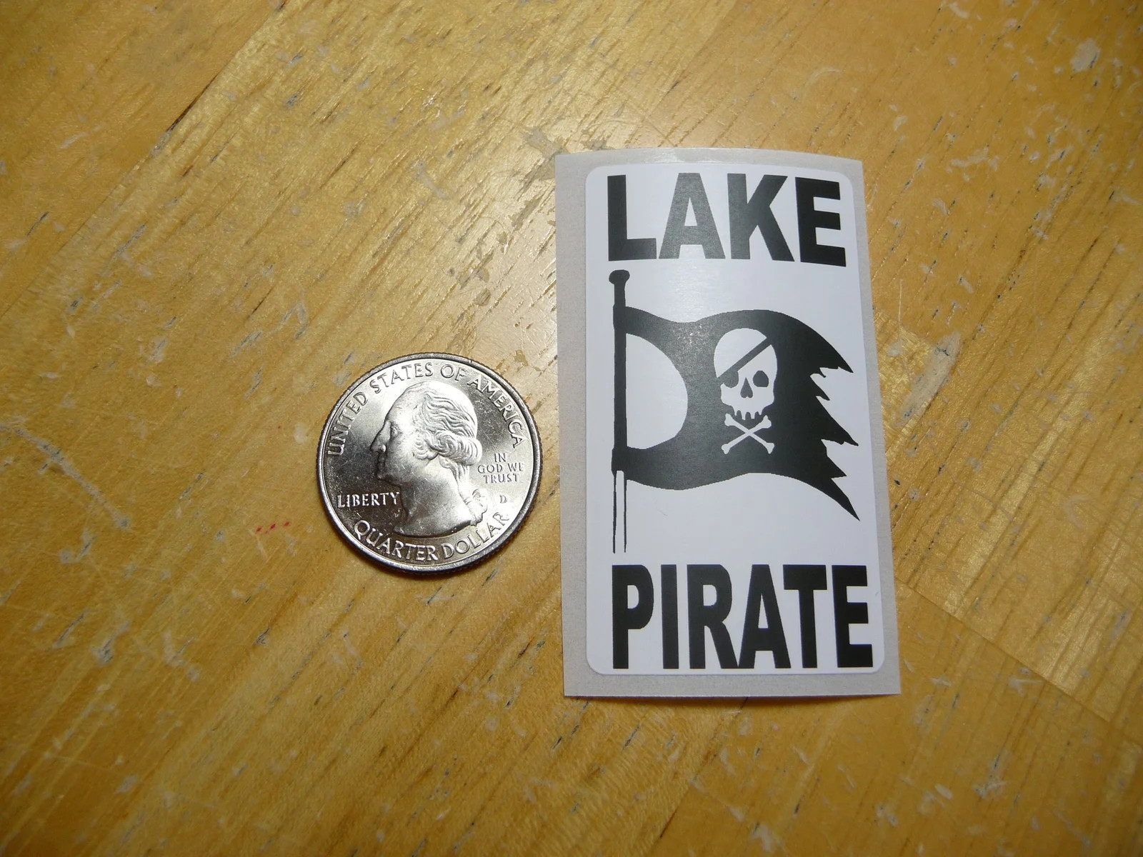 LAKE PIRATE STICKER DECAL 1 – 50 BULK PACK FUNNY OCEAN WATERCRAFT
