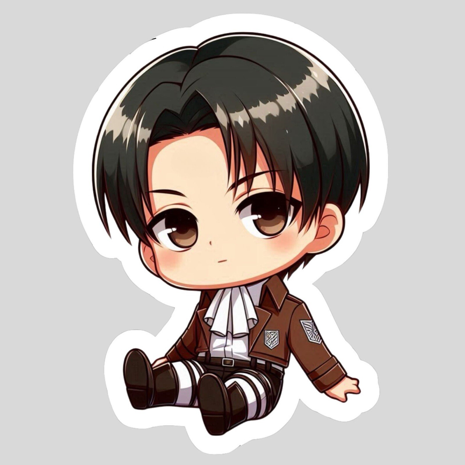 Levi Ackerman, Attack On Titan, AOT, Wings Of Freedom Cute, Kawaii Vinyl sticker