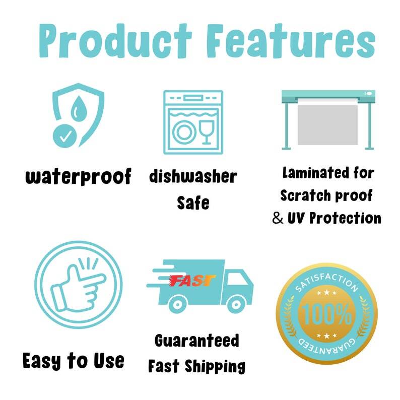100pcs Custom Vinyl Waterproof Stickers Cut any Shape Personalized Bulk Sticker