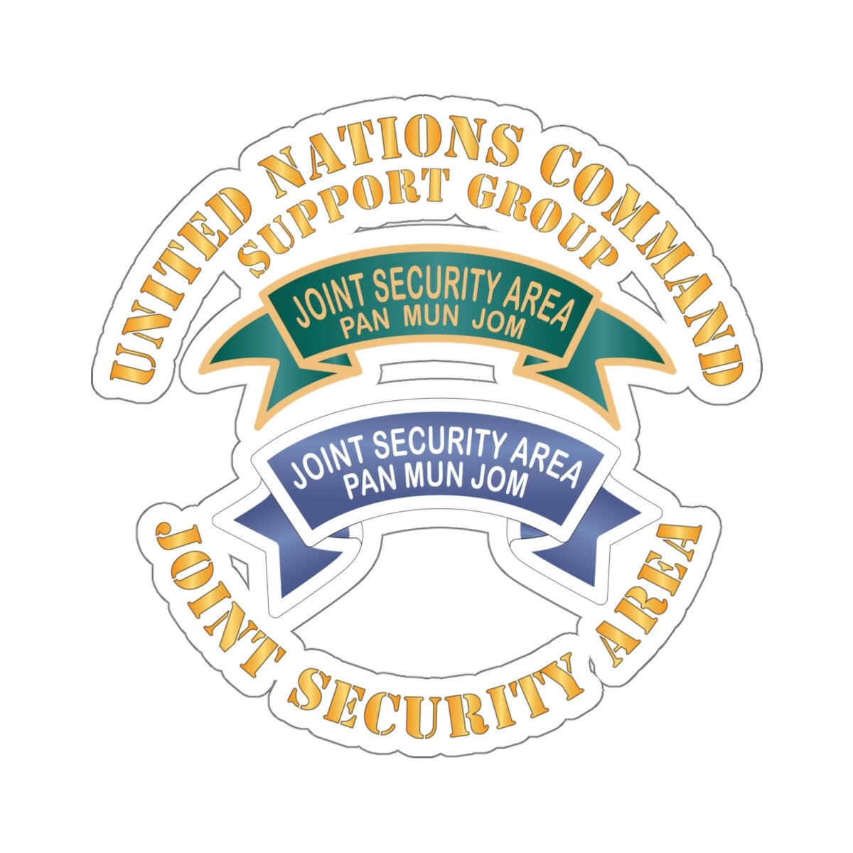 Kiss-Cut Stickers – Joint Security Area – United Nations Command Support Group