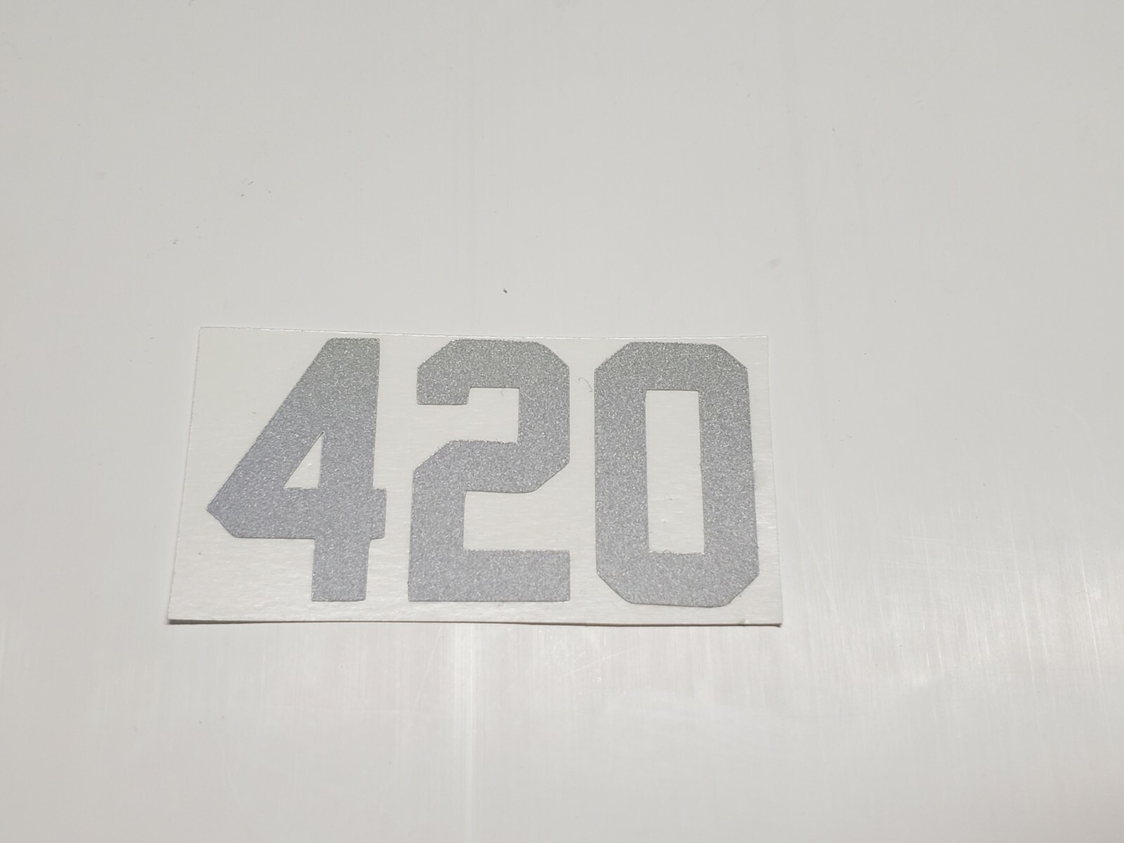 Reflective Glow Highlighted Firefighter Numbers for Helmet Logo Vinyl Decal 2″