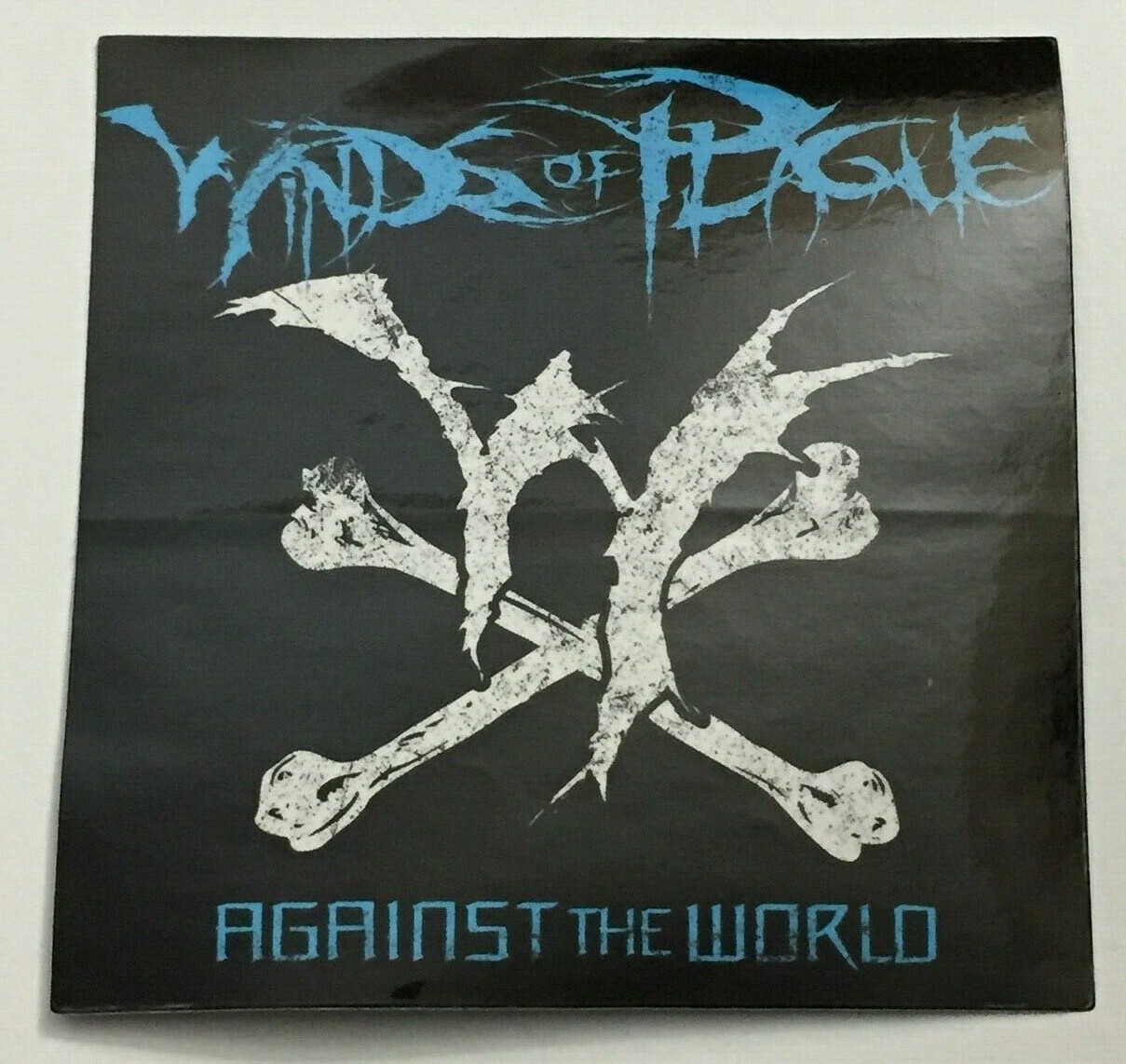 WINDS OF PLAGUE rare oop 2011 4″ STICKER DECAL “AGAINST THE WORLD” metal band F1
