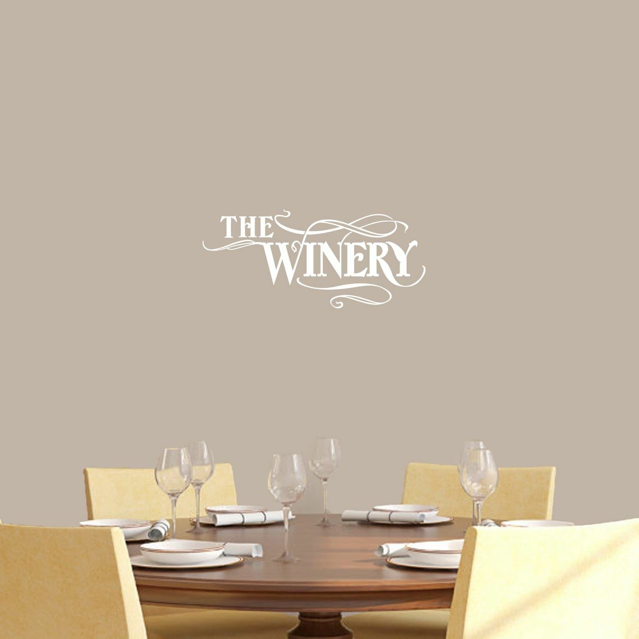 The Winery Wall Decal – Drinking, Wine, Dining Room, Bar, Kitchen, Sticker