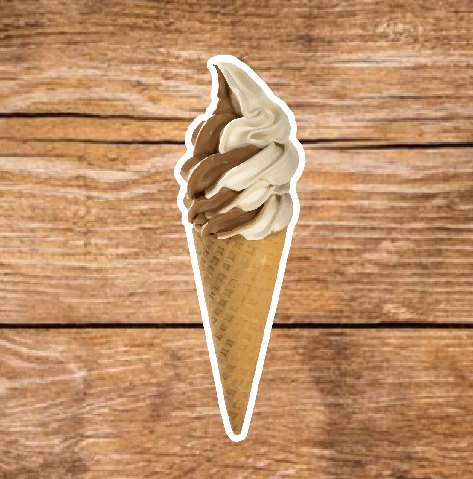 Soft Serve – 2 Pages (20 Sticker Set) 3in, Waterproof, Glossy Finish Vinyl.
