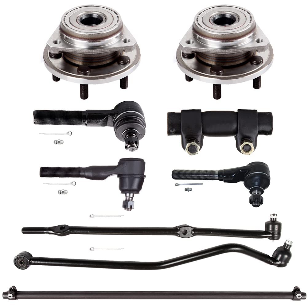 9pcs Front Suspension Kit Track Bar Tie Rods Drag Link Hub 513158 00-06 Jeep TJ