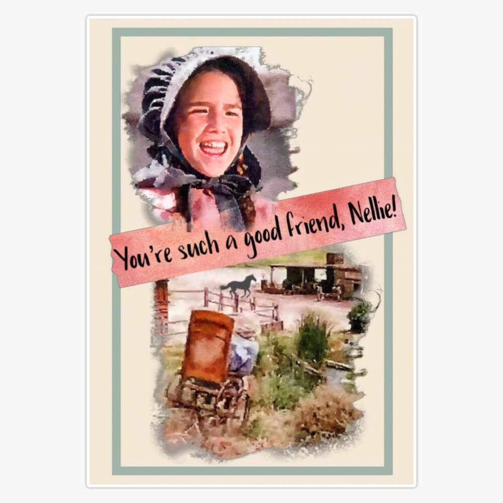 Little House On The Prairie Laura And Nellie Wheelchair Scene Multicolor