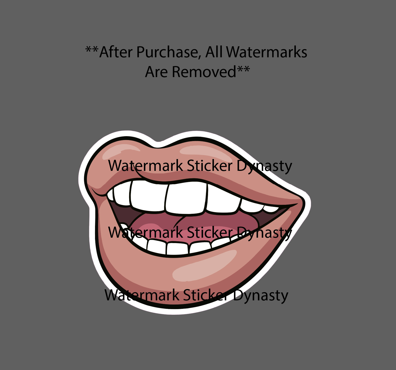 Lips Mouth Sticker Waterproof Decal Yapper Talking Talker Beauty Gift NEW