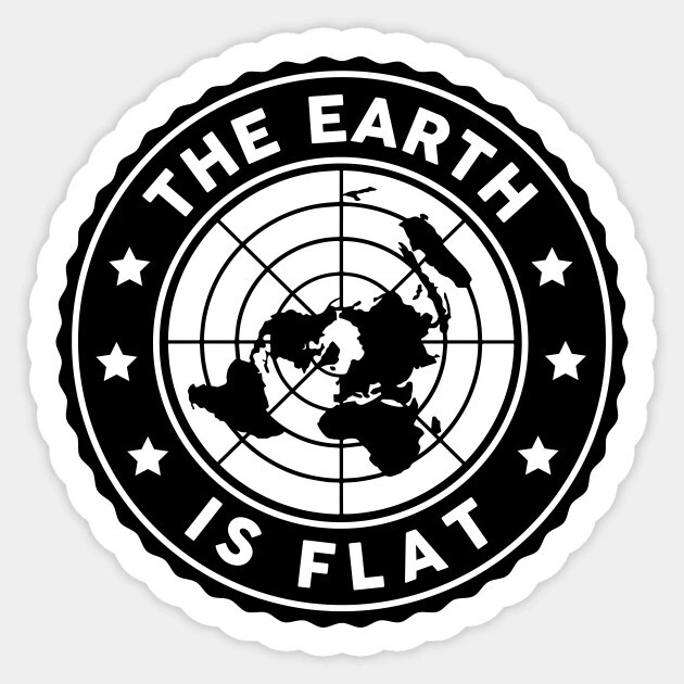 Lot Of 3 – Sticker Pack FLAT EARTH 🌎 Geocentric Earth Gleason Map Vinyl Decal