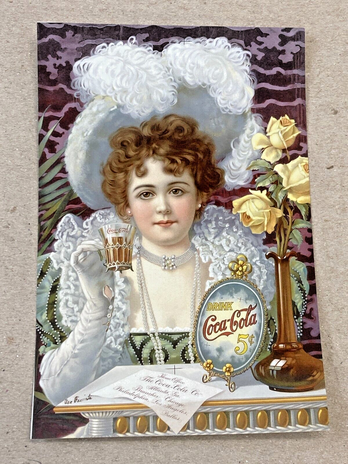 Coca Cola Advertisement Sticker ~ 6″ x 4″ ~ MINT CONITION, Matte Finish