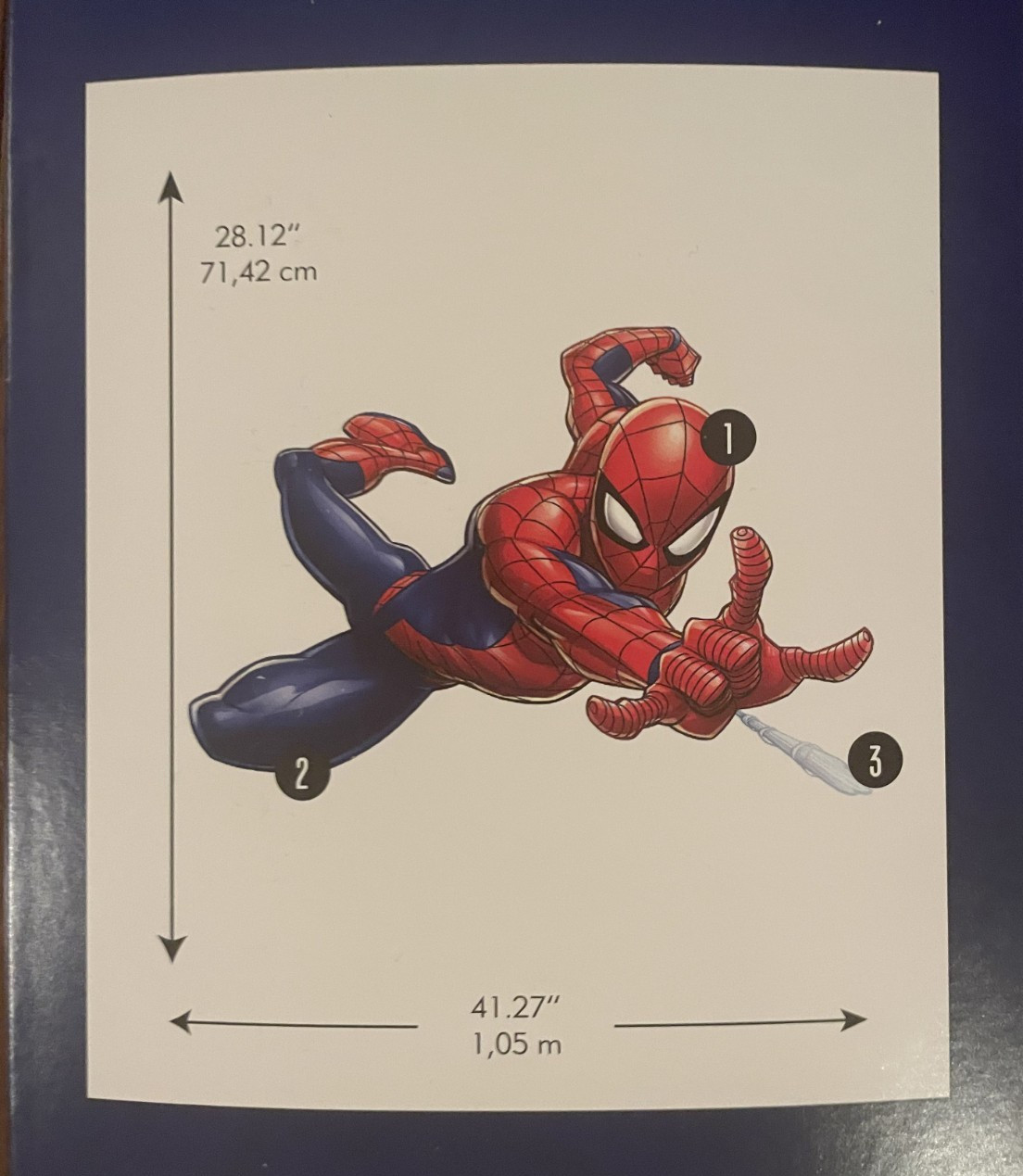 53” ULTIMATE SPIDERMAN Peel & Stick Giant Wall Decals XXL Marvel RMK5326BX Cool!