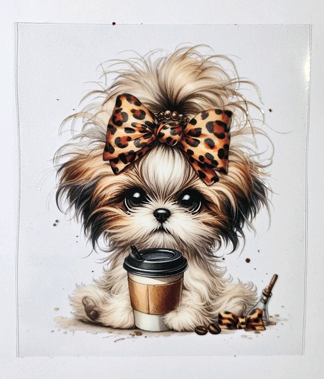 Dog 4×4 UV DTF Transfer Sticker Wrap Tumbler UVDTF BUY 10+ GET COMBINED SHIPPING