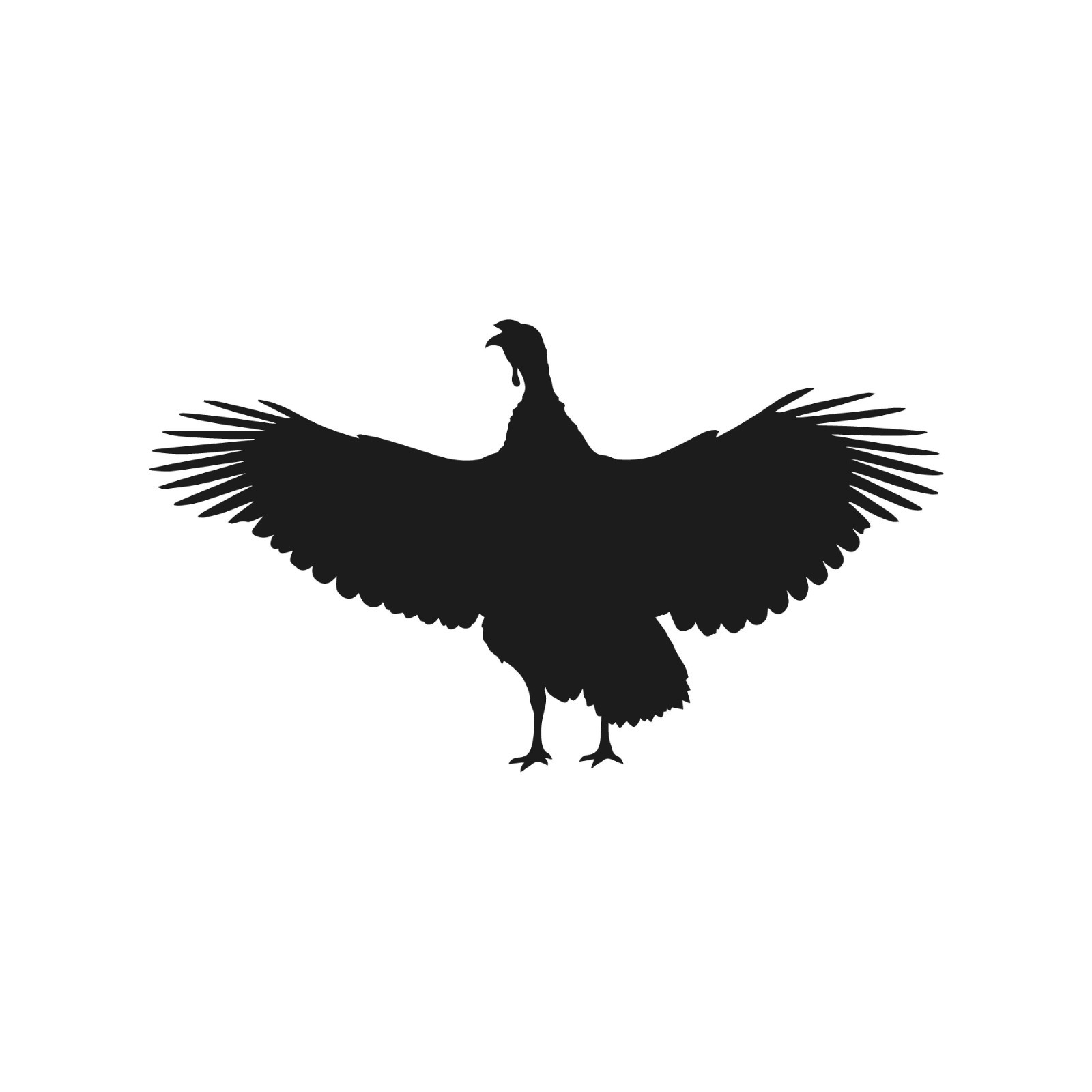 Turkey Wings Open Wildlife Bird Vinyl Decal Window Wild birds life Sticker