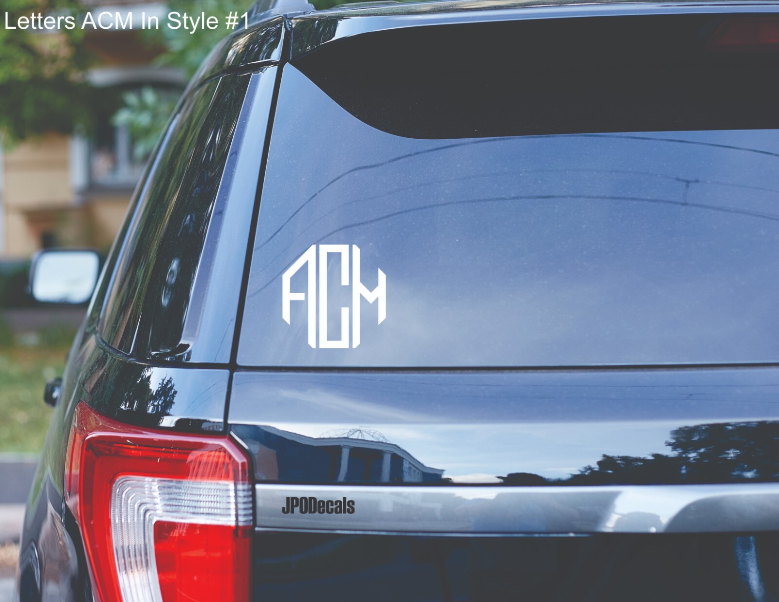 Custom Monogram Vinyl Decals Transfer Stickers 2 Styles *31 Colors Lots Of Sizes