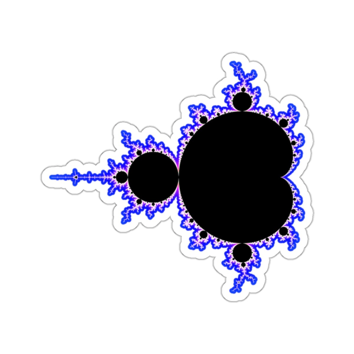 Mandelbrot Set Fractal Cut Out Sticker