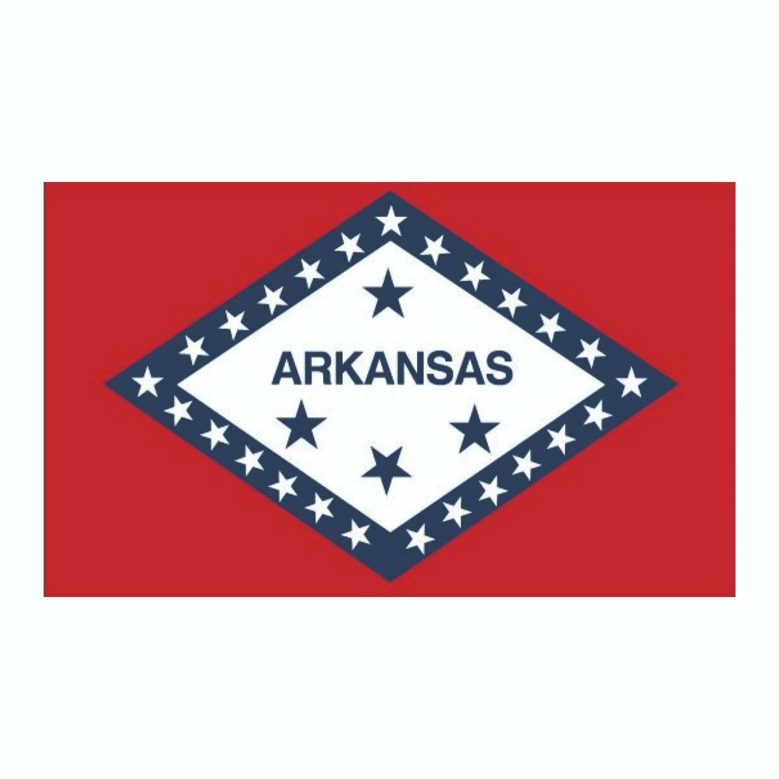 Arkansas State Flag Sticker, Decal, Bumper Sticker Vacation Sticker 3″ x 5″