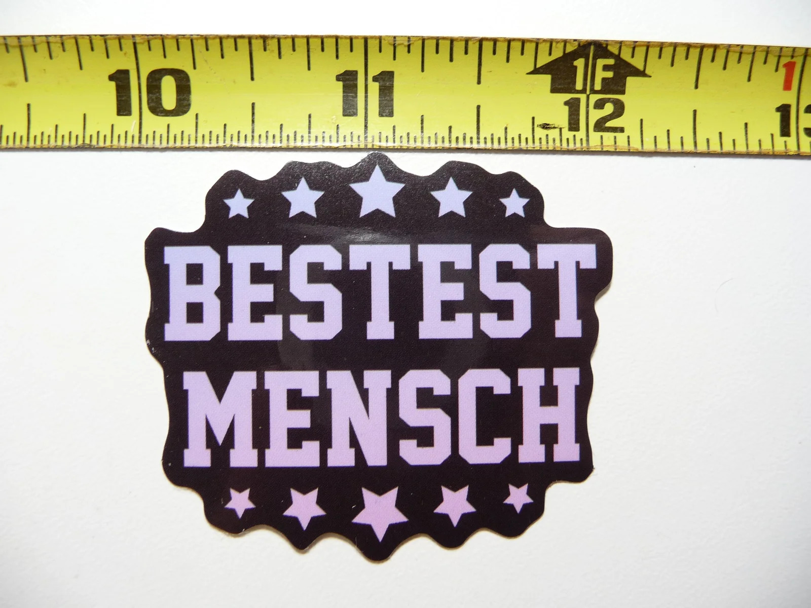 BESTEST MENSCH SMALL STICKER DECAL FUNNY SARCASTIC SARCASM SAYING FUNNY