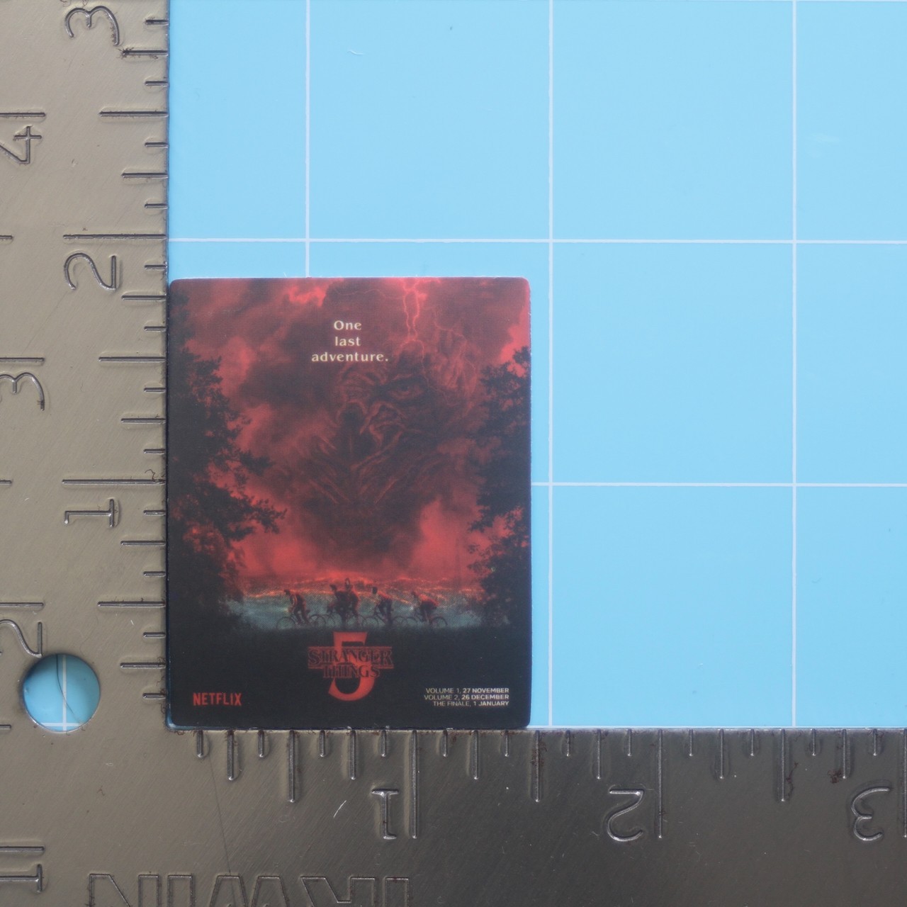 Stranger Things 5 Sticker (PROMO ARTWORK) Netflix Horror Show, Matte PVC Decal