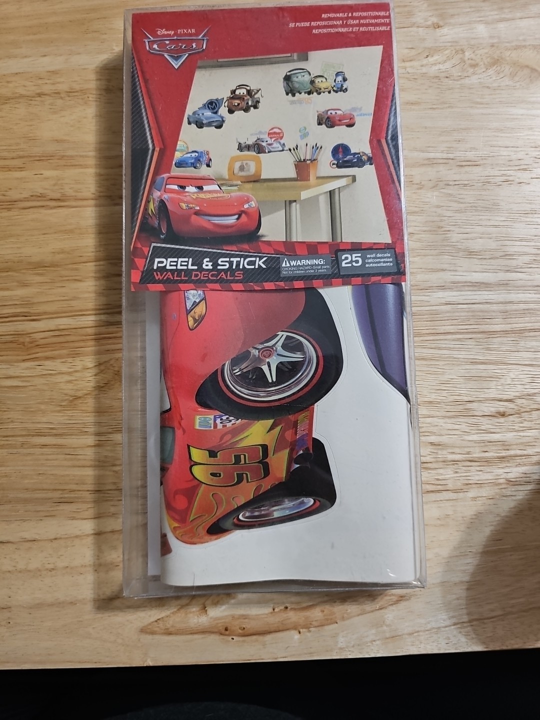 Cars disney pixar Peel and Stick Giant Wall Decals Sticker 25 total stickers