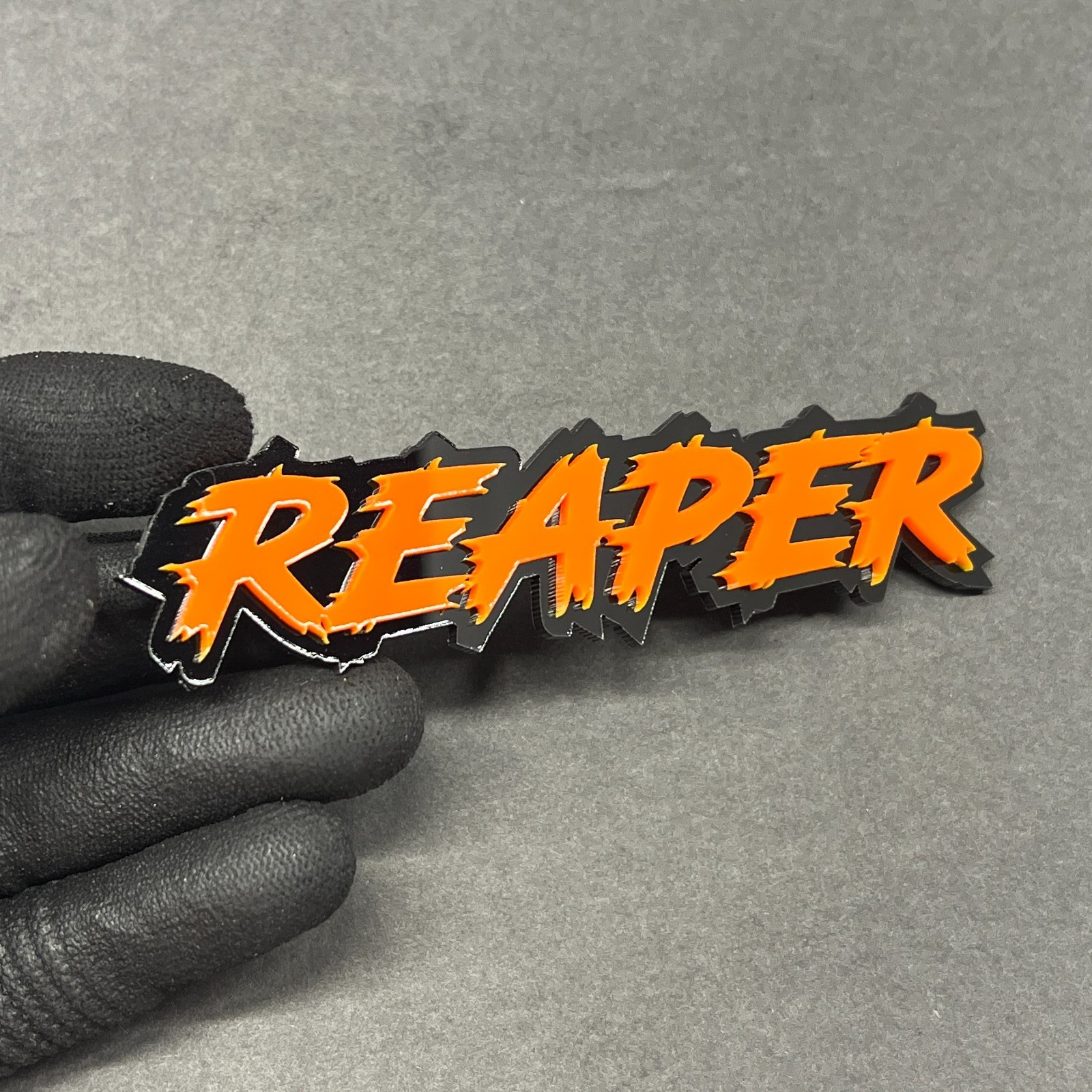 Custom Lazer Cut Car Acrylic Emblem Badge MULTI COLOR Customized Text Names!